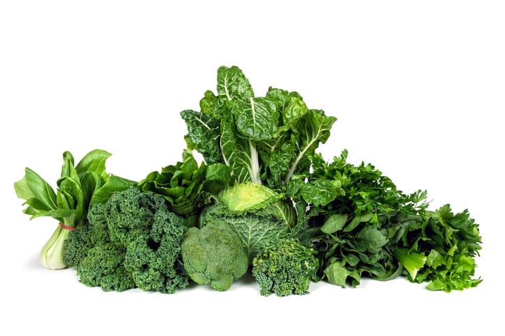 Dark green vegetables good for eye health